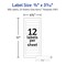 Avery Printable Mini-Sheets File Folder Labels, 2/3" x 3-7/16", Matte White, Permanent Adhesive, Laser/Inkjet Printable, 300 Blank Filing Labels (2181)